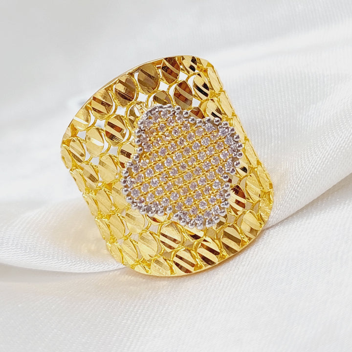 21K Gold 21K Clover Ring by Saeed Jewelry - Image 1