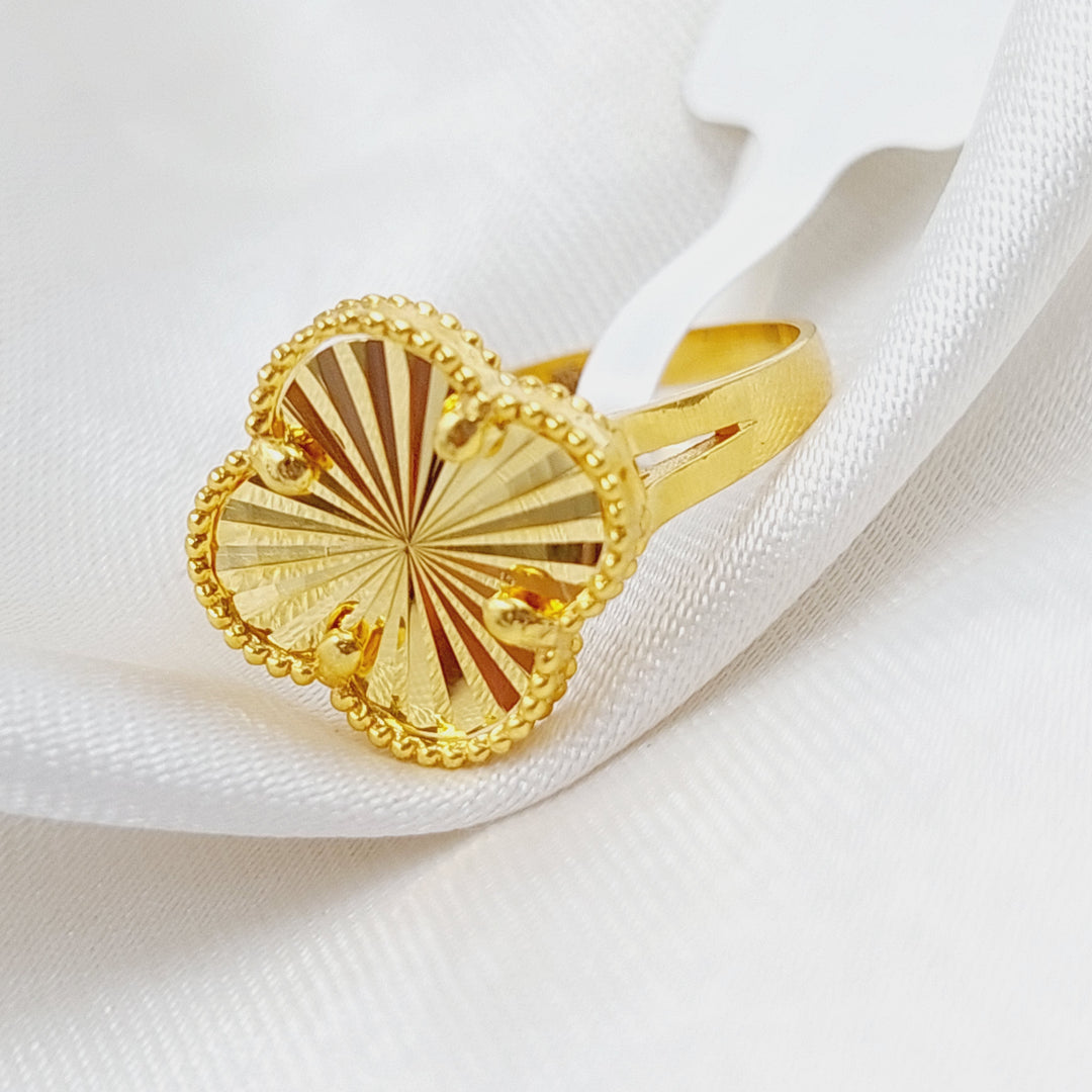 21K Gold 21K Clover Ring by Saeed Jewelry - Image 3