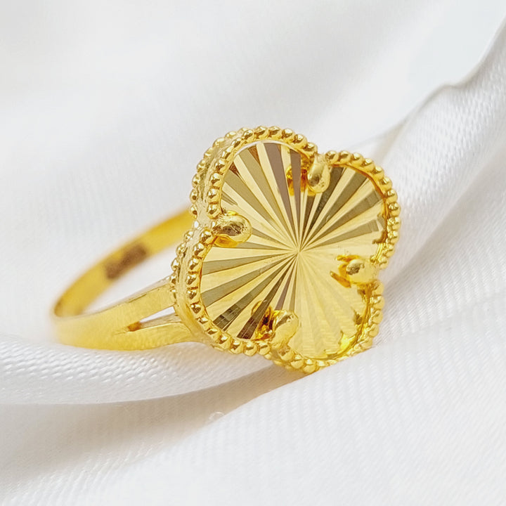 21K Gold 21K Clover Ring by Saeed Jewelry - Image 4