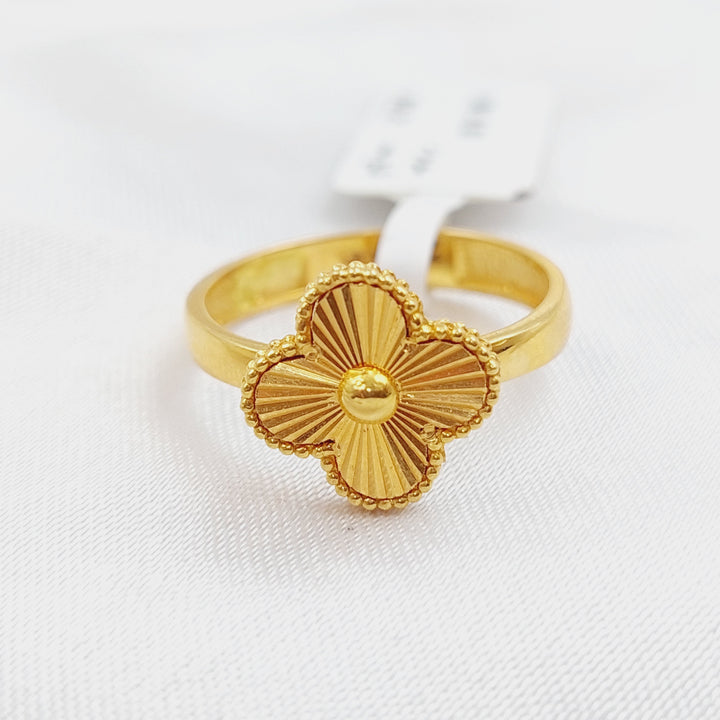 21K Gold 21K Clover Ring by Saeed Jewelry - Image 4