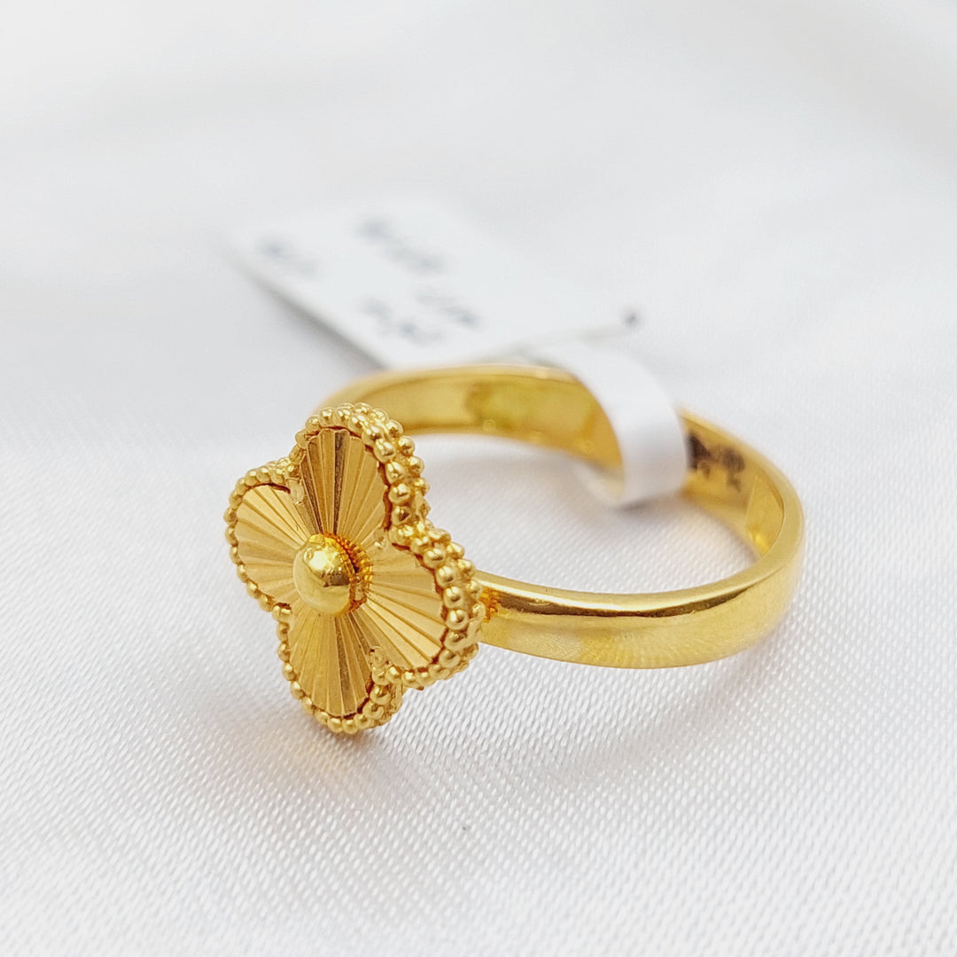 21K Gold 21K Clover Ring by Saeed Jewelry - Image 1