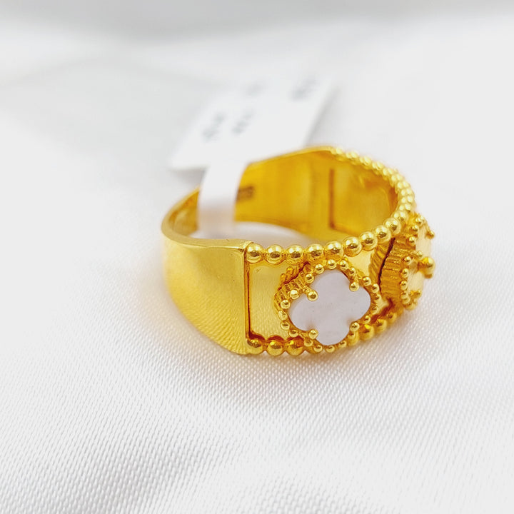 21K Gold 21K Cloverr Ring by Saeed Jewelry - Image 10