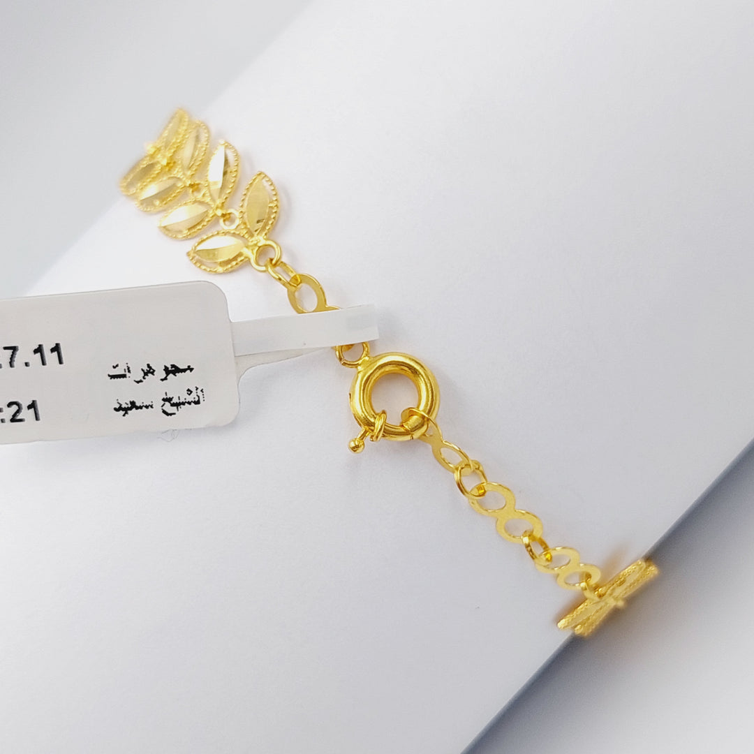 21K Gold Subula Bracelet by Saeed Jewelry - Image 3