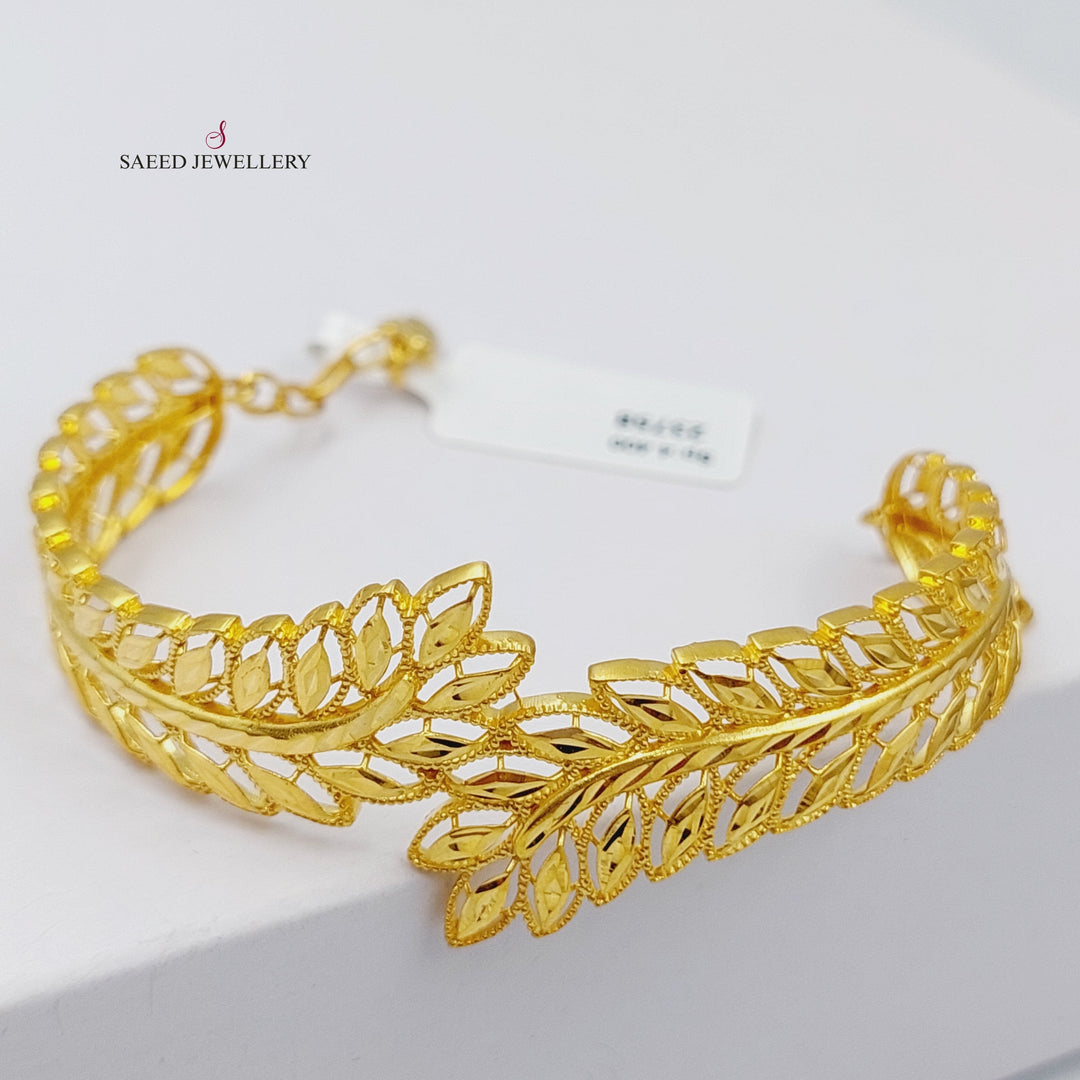 21K Gold Subula Bracelet by Saeed Jewelry - Image 4