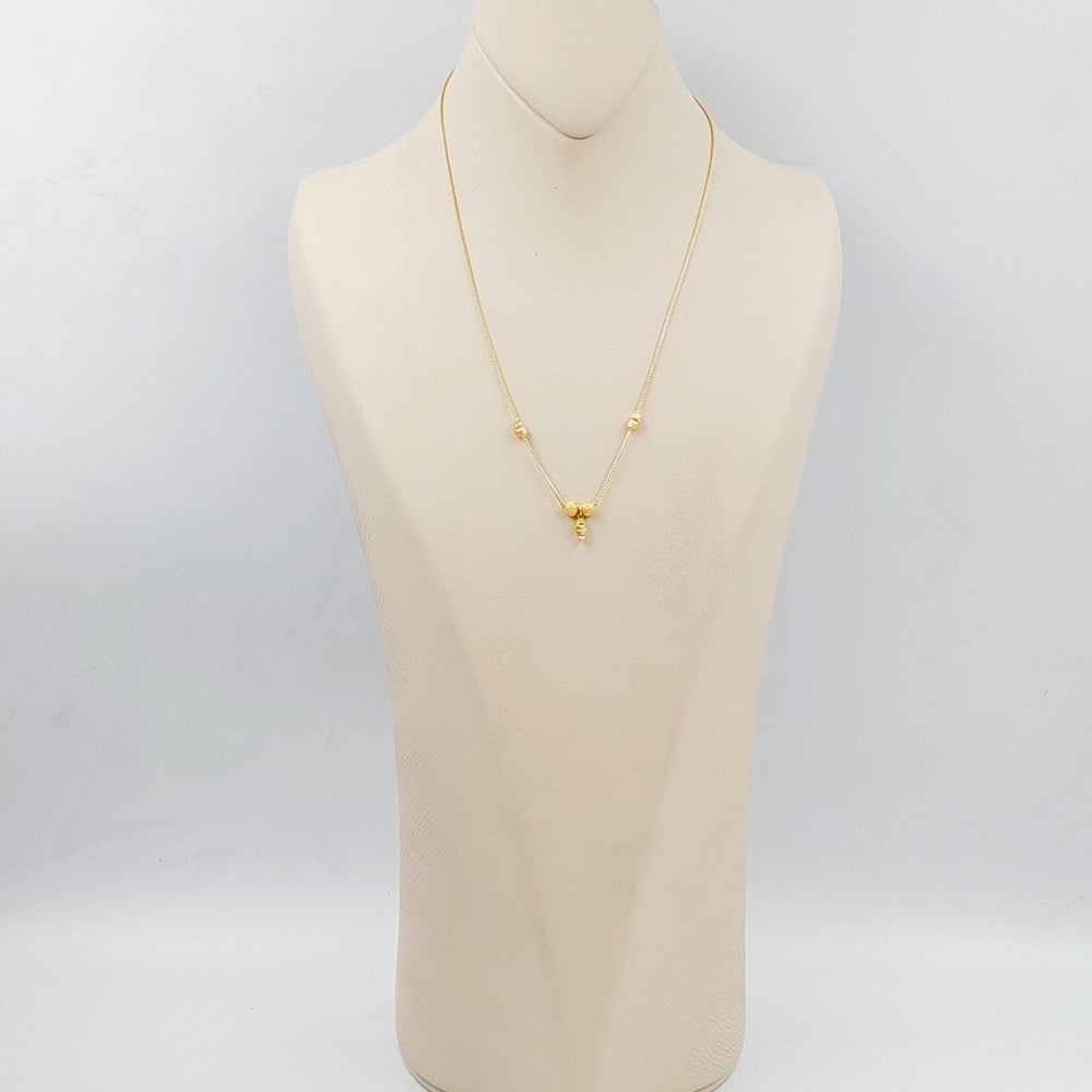 21K Gold Sugar Necklace by Saeed Jewelry - Image 2