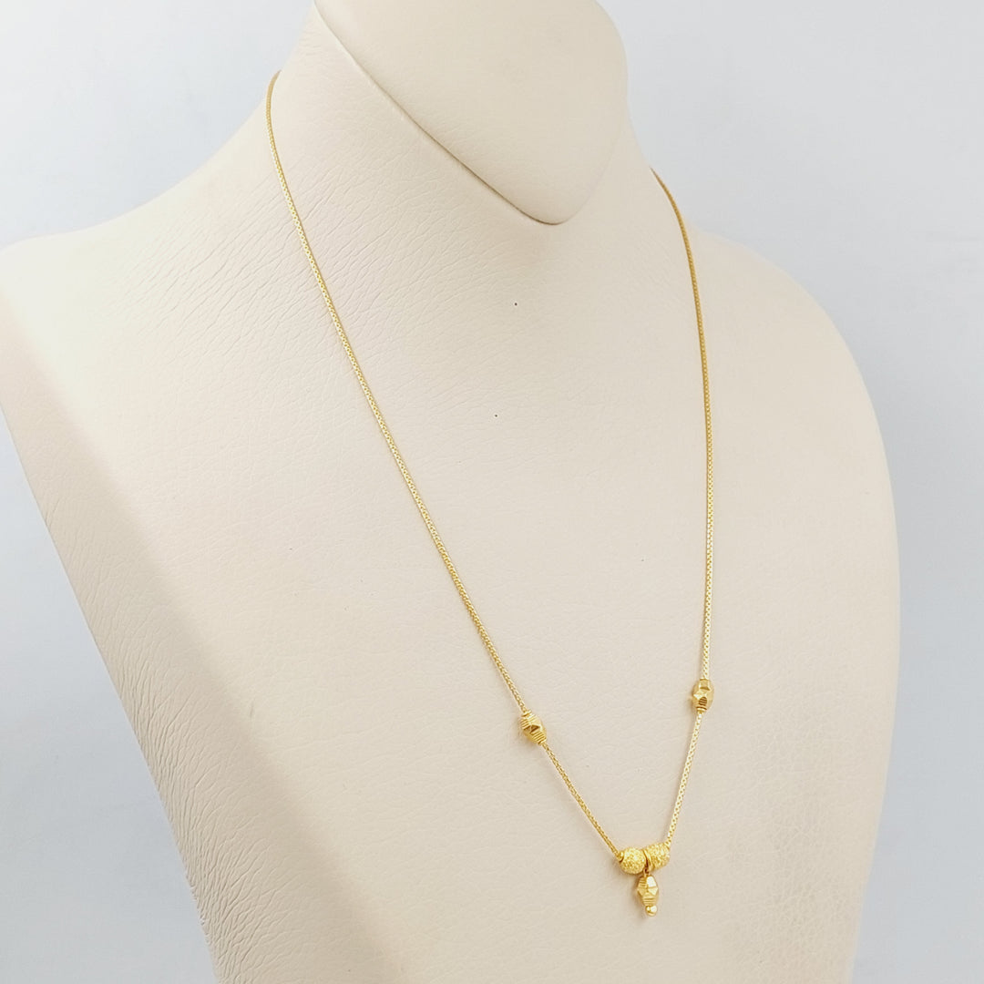 21K Gold Sugar Necklace by Saeed Jewelry - Image 6