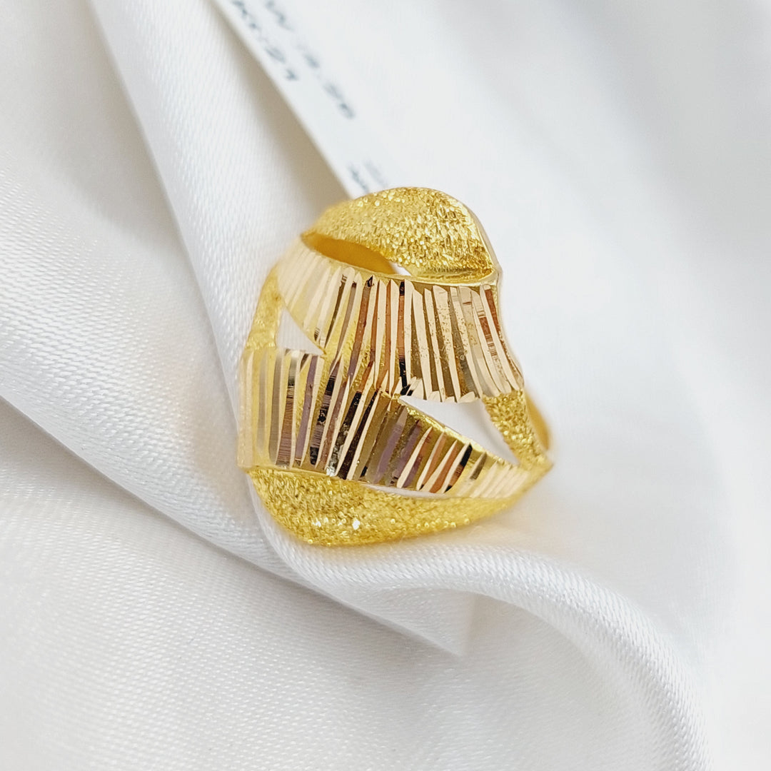 21K Gold Sugar Ring by Saeed Jewelry - Image 3