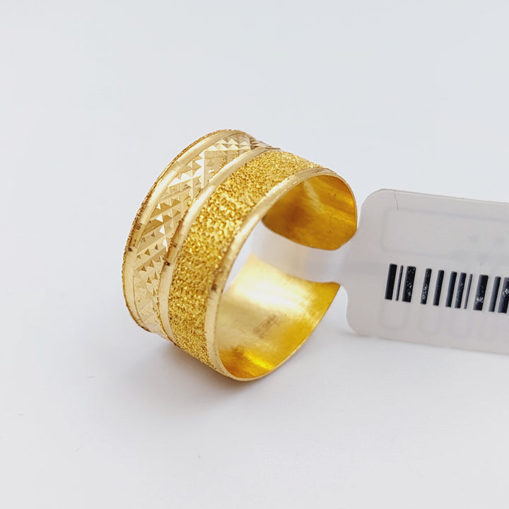 21K Gold Sugar Wedding Ring by Saeed Jewelry - Image 1