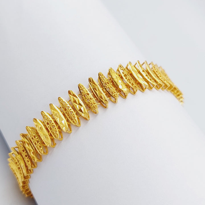 21K Gold Sun Bracelet by Saeed Jewelry - Image 2