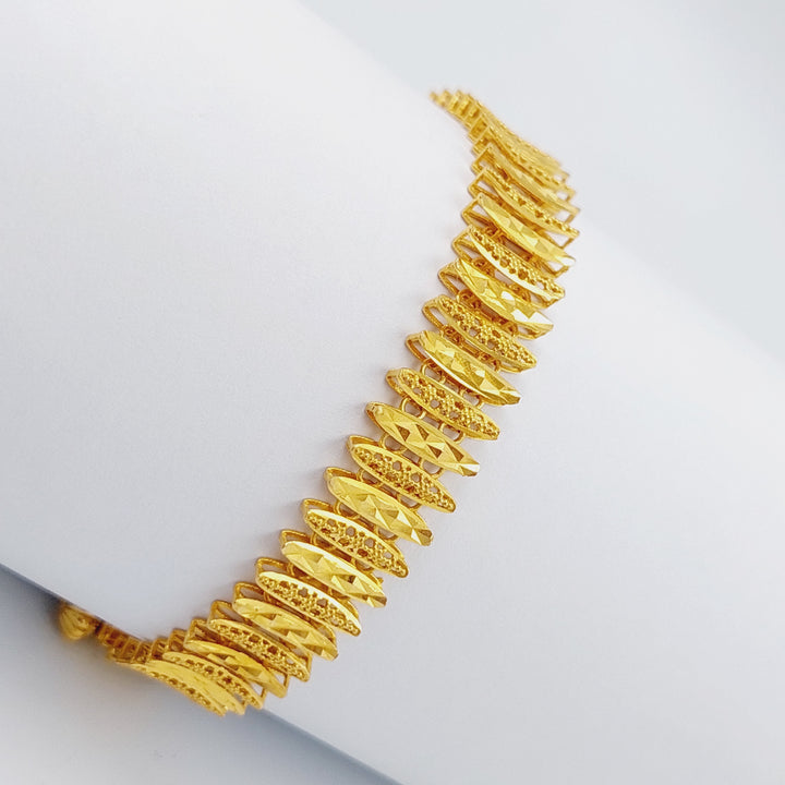 21K Gold Sun Bracelet by Saeed Jewelry - Image 3