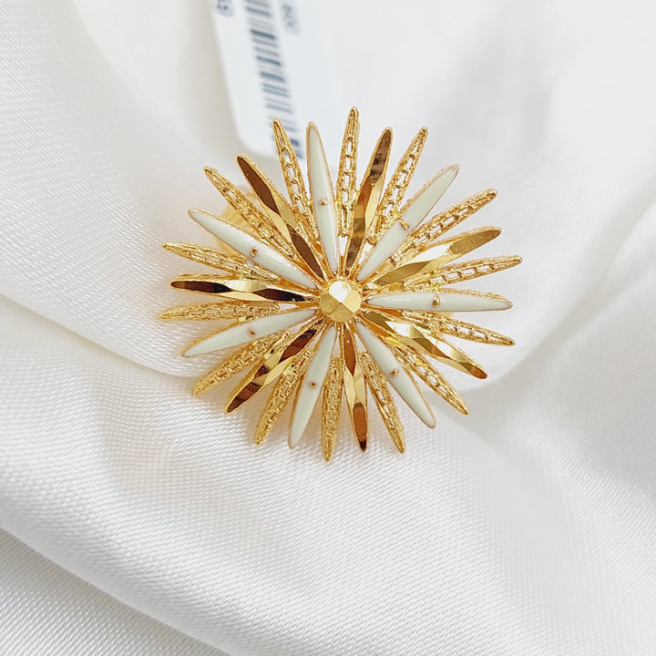 21K Gold Sun Ring by Saeed Jewelry - Image 3