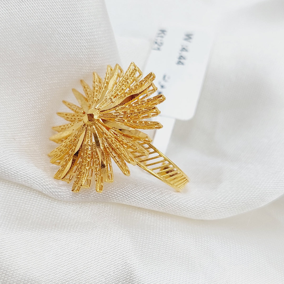 21K Gold Sun Ring by Saeed Jewelry - Image 2