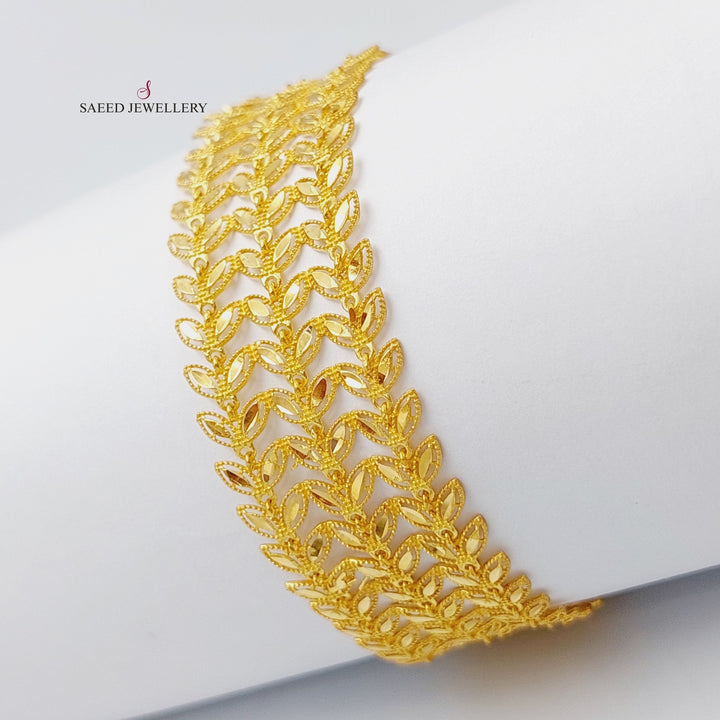 21K Gold Sunbula Bracelet by Saeed Jewelry - Image 7