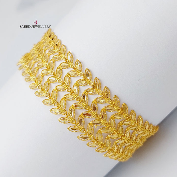 21K Gold Sunbula Bracelet by Saeed Jewelry - Image 5