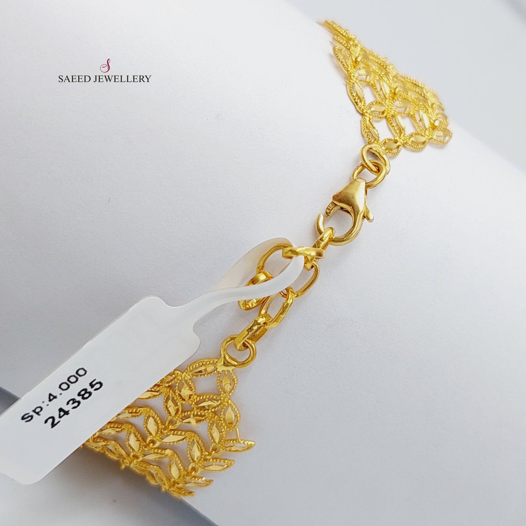 21K Gold Sunbula Bracelet by Saeed Jewelry - Image 6