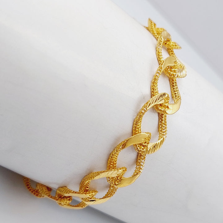 21K Gold Taft Bracelet by Saeed Jewelry - Image 3