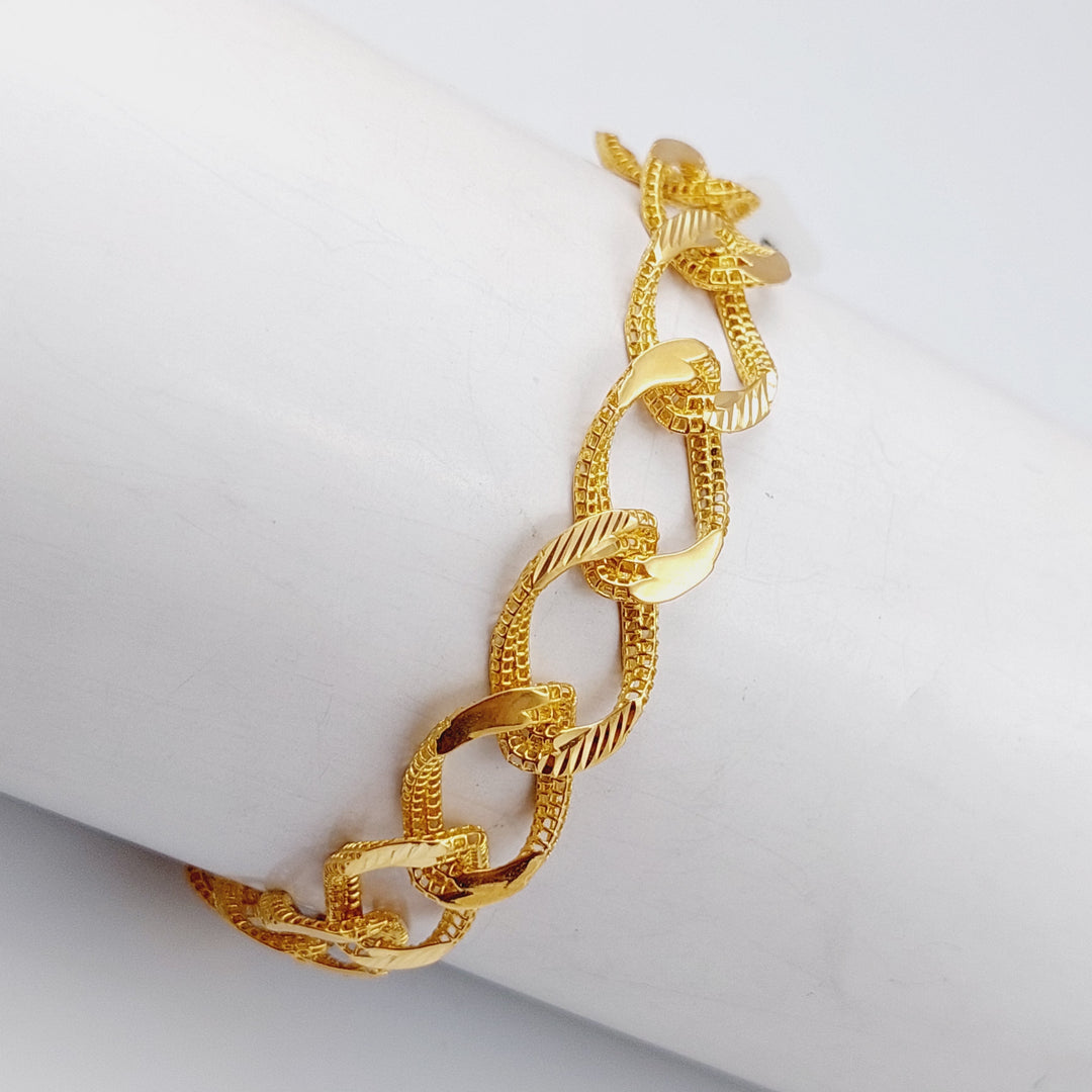 21K Gold Taft Bracelet by Saeed Jewelry - Image 4