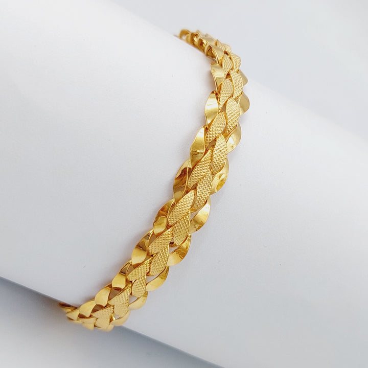 21K Gold Taft Bracelet by Saeed Jewelry - Image 4