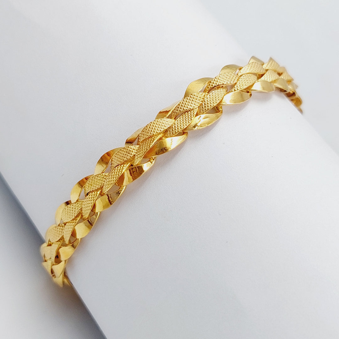 21K Gold Taft Bracelet by Saeed Jewelry - Image 1