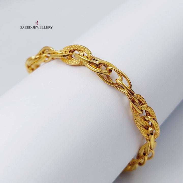 21K Gold Taft Bracelet by Saeed Jewelry - Image 1