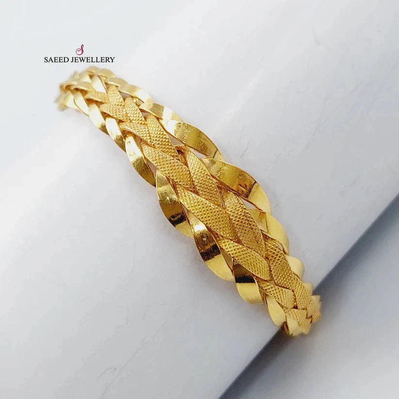 21K Gold Taft Bracelet by Saeed Jewelry - Image 2