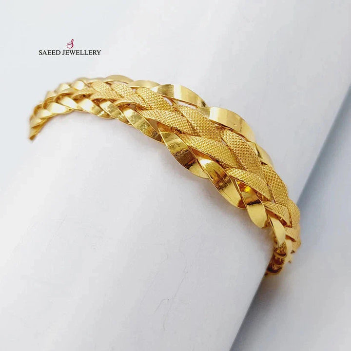 21K Gold Taft Bracelet by Saeed Jewelry - Image 4