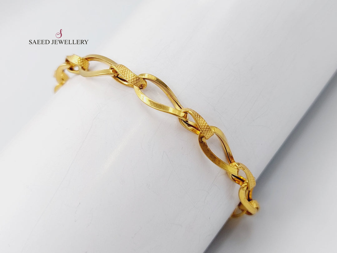 21K Gold Taft Bracelet by Saeed Jewelry - Image 2