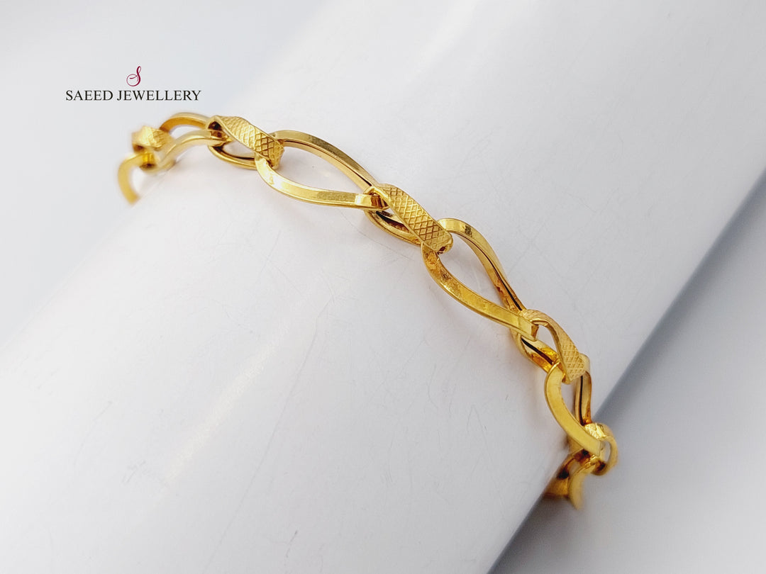 21K Gold Taft Bracelet by Saeed Jewelry - Image 3