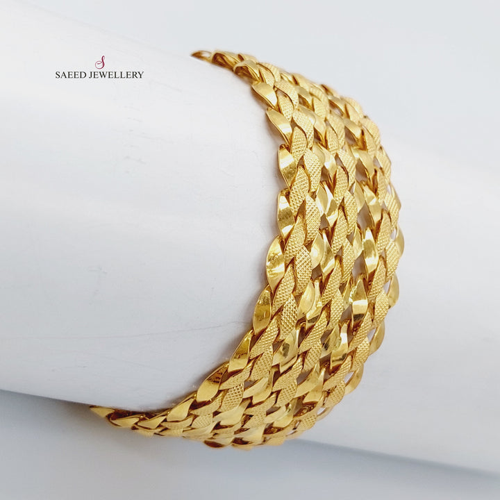 21K Gold Taft Bracelet by Saeed Jewelry - Image 3