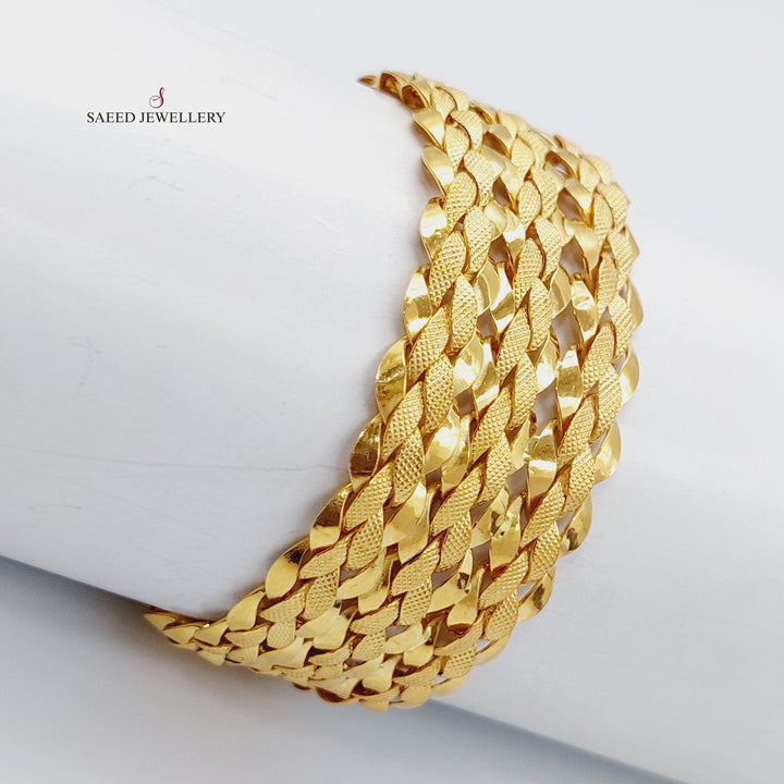 21K Gold Taft Bracelet by Saeed Jewelry - Image 4