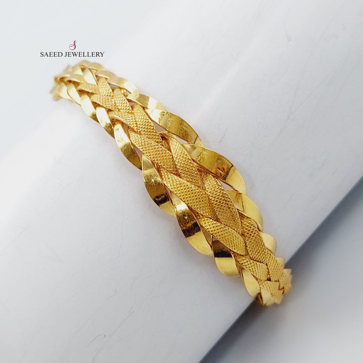 21K Gold Taft Bracelet by Saeed Jewelry - Image 1