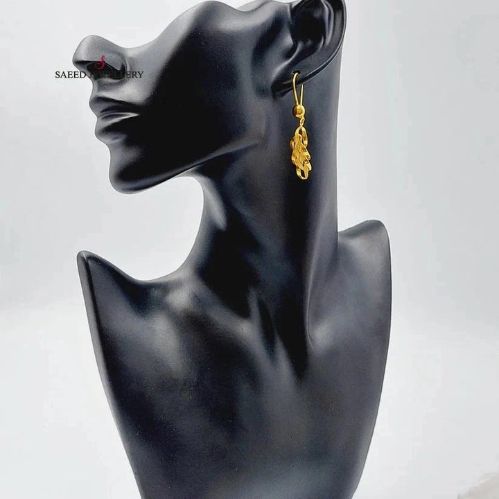 21K Gold Taft Earrings by Saeed Jewelry - Image 3