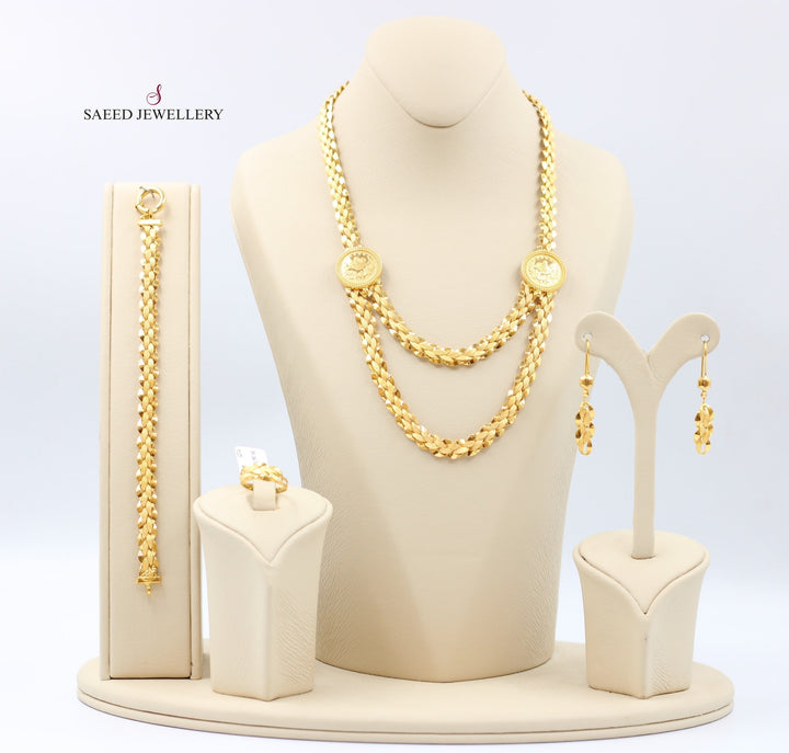 21K Gold Taft Set by Saeed Jewelry - Image 3