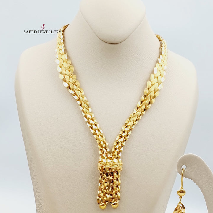 21K Gold Taft Set by Saeed Jewelry - Image 4