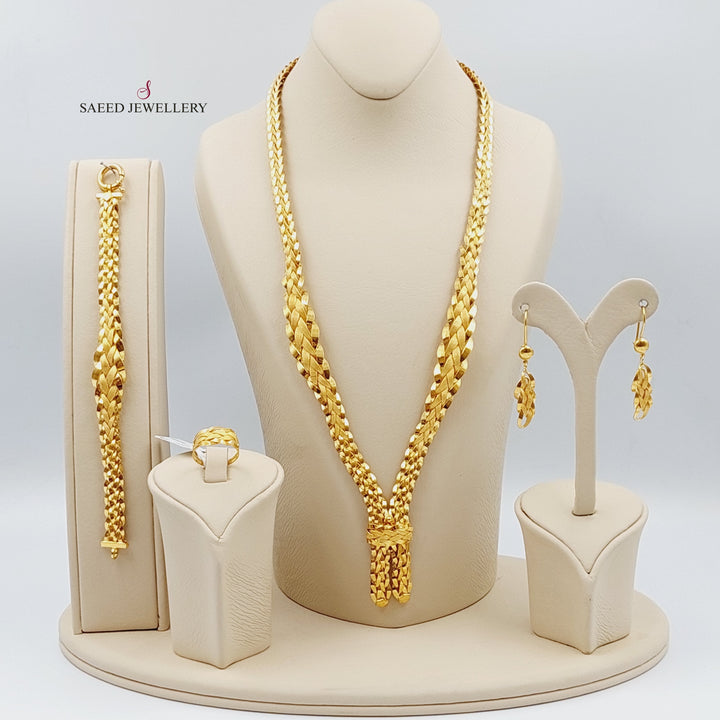 21K Gold Taft Set by Saeed Jewelry - Image 1