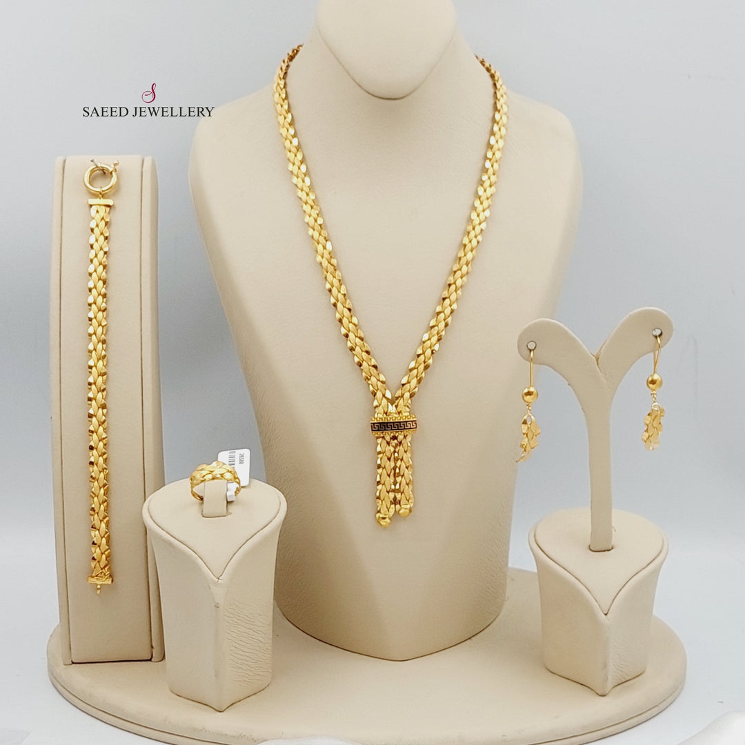 21K Gold Taft Set by Saeed Jewelry - Image 1