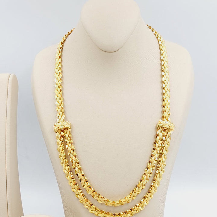 21K Gold Taft Three pieces set by Saeed Jewelry - Image 9