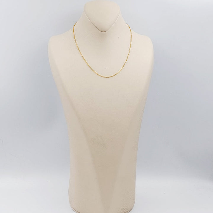 21K Gold Thin Zarad Chain by Saeed Jewelry - Image 4