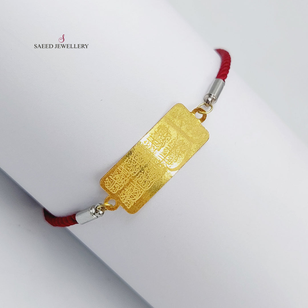 21K Gold Thread Bracelet by Saeed Jewelry - Image 3