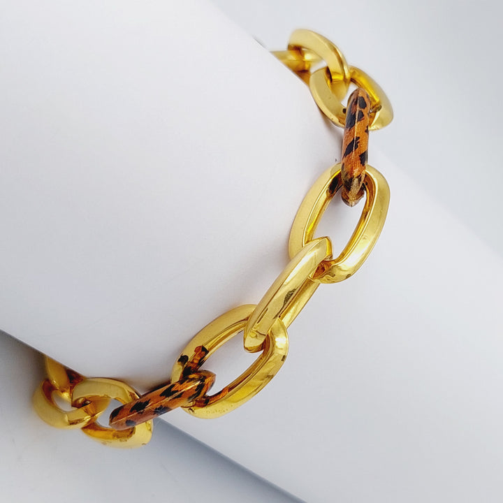 21K Gold Tiger Bracelet by Saeed Jewelry - Image 4