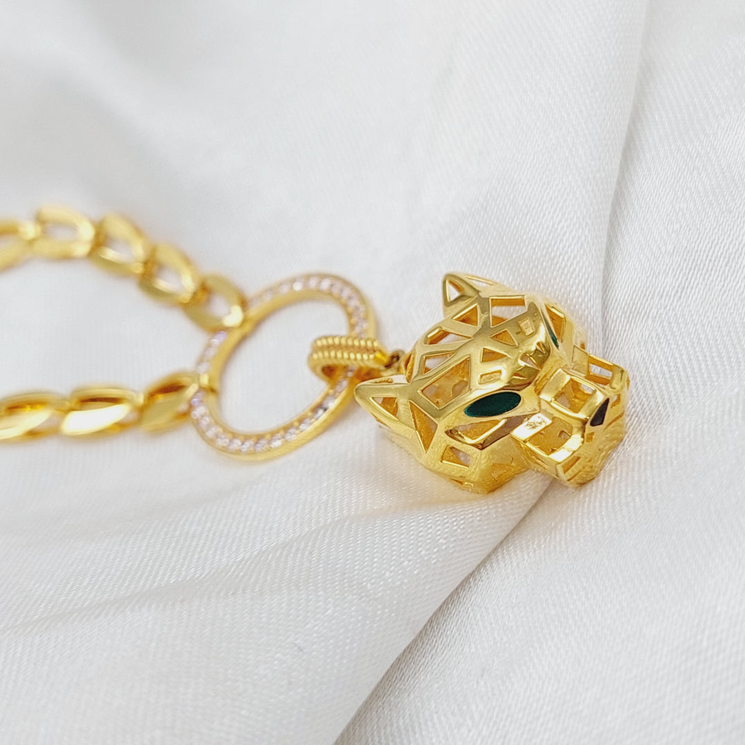 21K Gold Tiger Necklace by Saeed Jewelry - Image 1