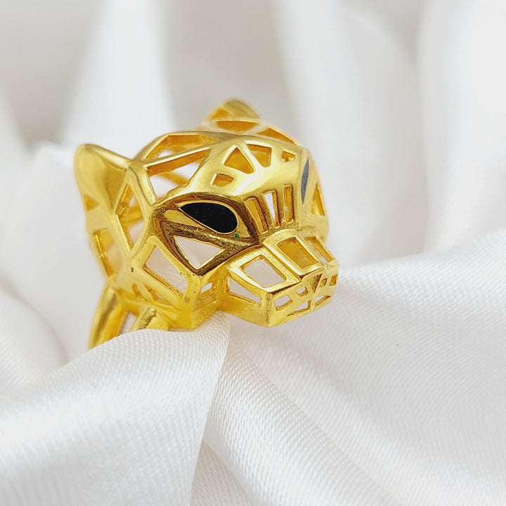 21K Gold Tiger Ring by Saeed Jewelry - Image 1