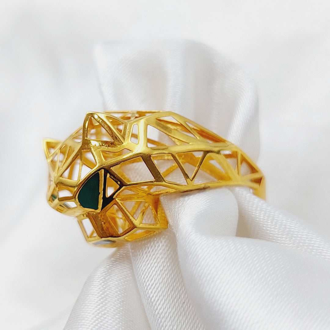 21K Gold Tiger Ring by Saeed Jewelry - Image 6