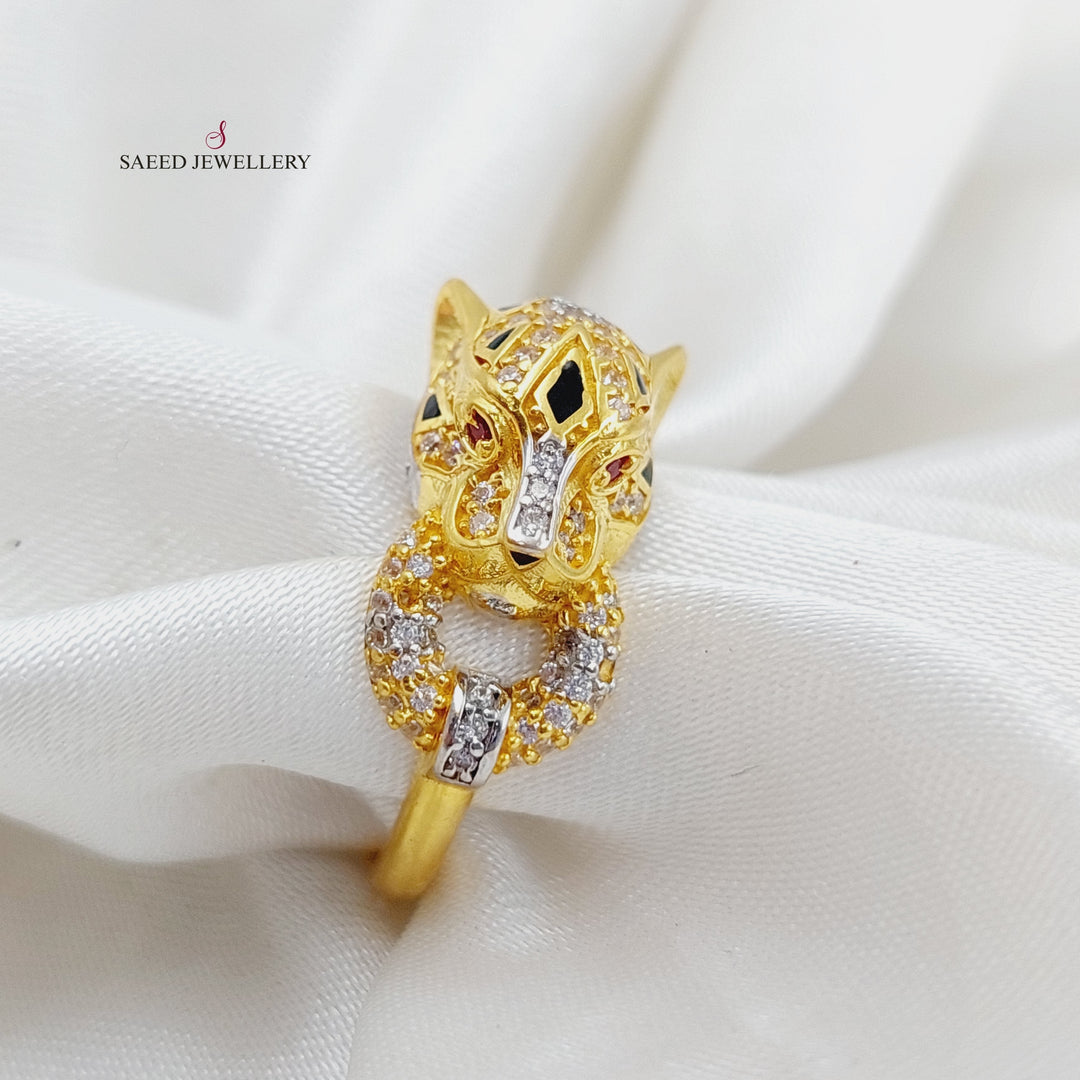 21K Gold Tiger Ring by Saeed Jewelry - Image 1