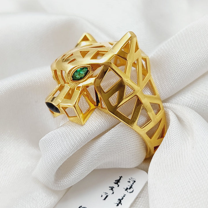 21K Gold Tiger Ring by Saeed Jewelry - Image 1