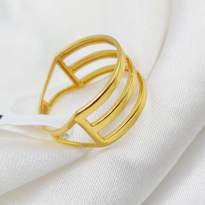 21K Gold Trio Ring by Saeed Jewelry - Image 11