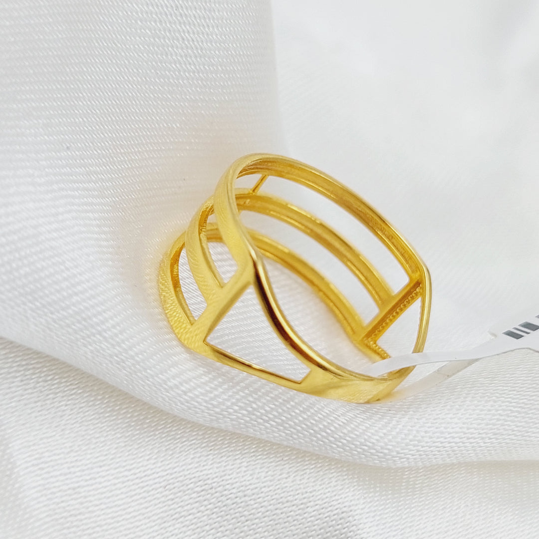 21K Gold Trio Ring by Saeed Jewelry - Image 12