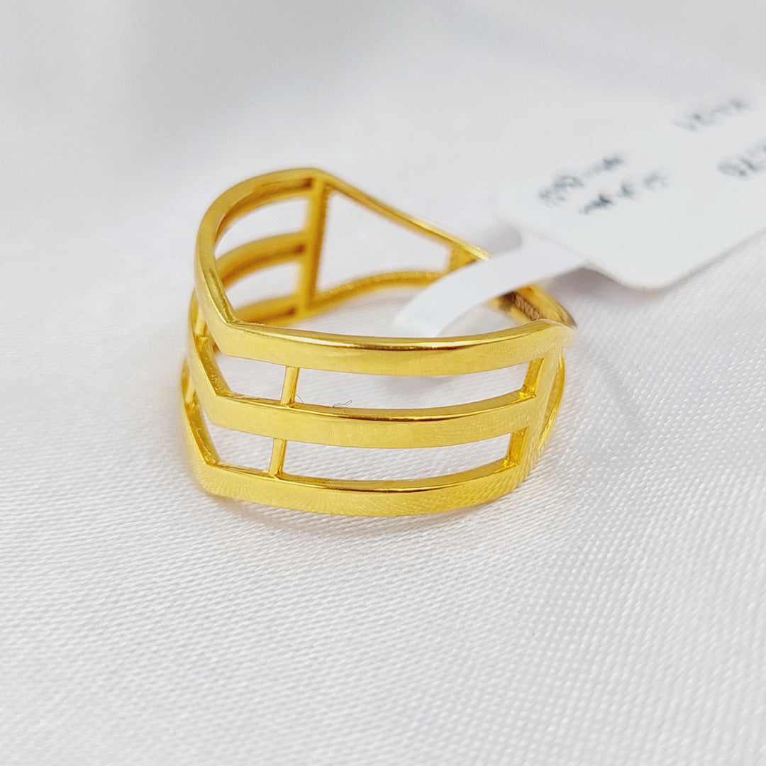 21K Gold Trio Ring by Saeed Jewelry - Image 4