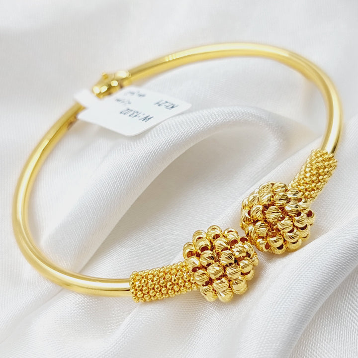 21K Gold Turkish Bracelet by Saeed Jewelry - Image 4