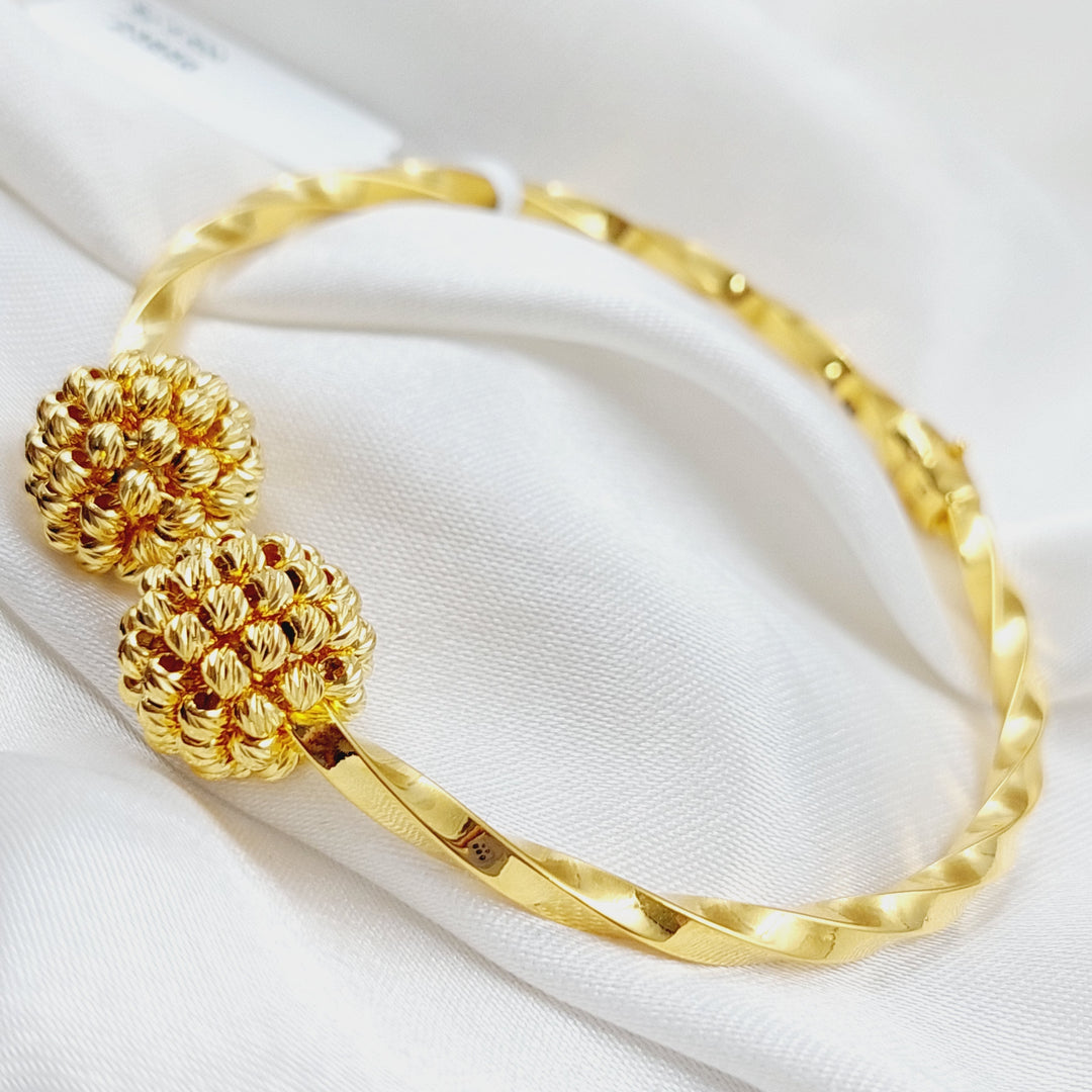 21K Gold Turkish Bracelet by Saeed Jewelry - Image 3